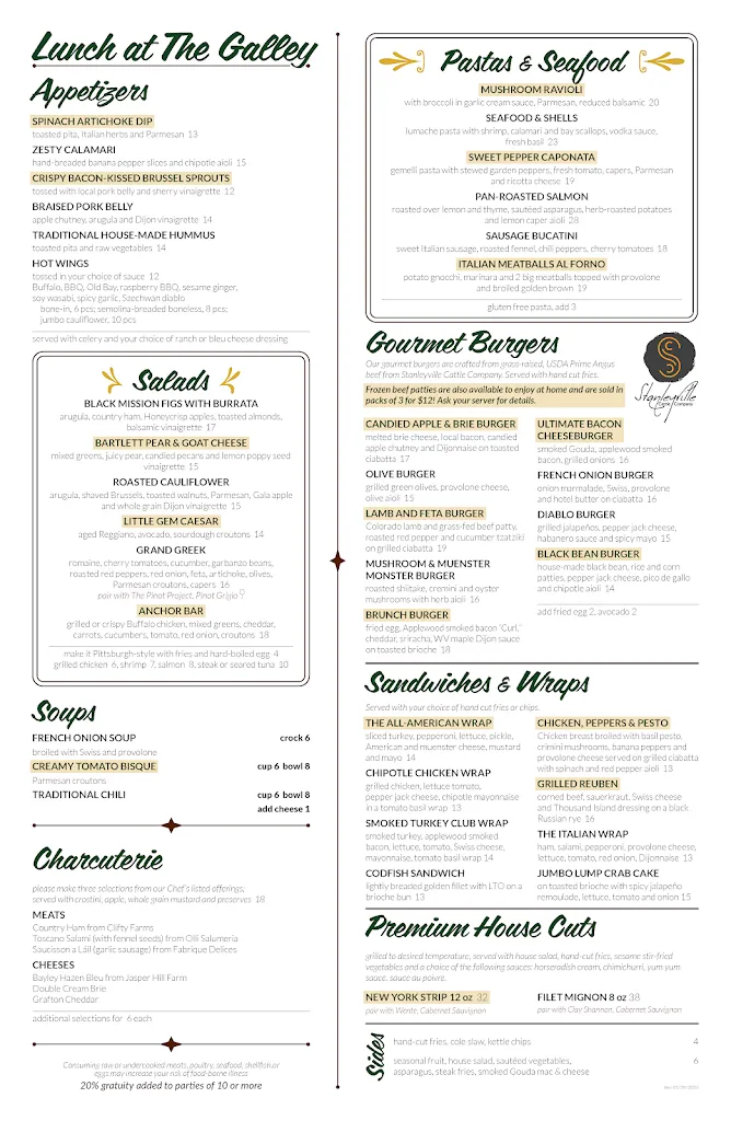 Menu_The Galley_Marietta, OH_image_old_3