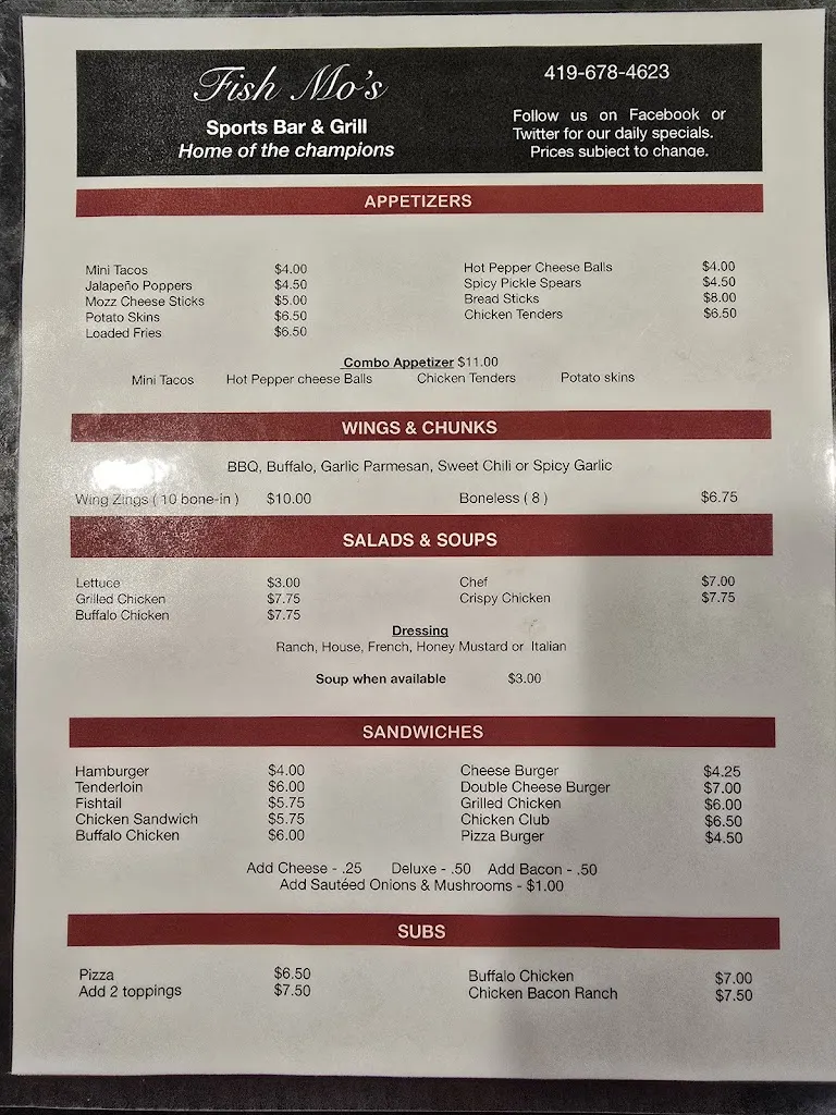 Menu_Fish-Mo's_St Henry, OH_image_old_2