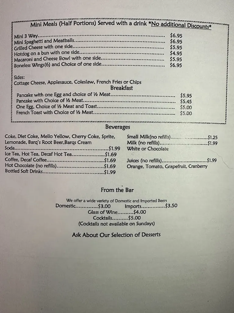 Menu_Brotherton's Family Restaurant_Cincinnati, OH_image_old_2