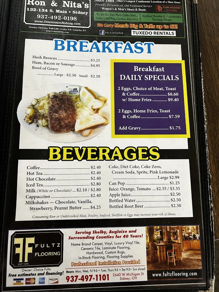 Menu_Alcove Restaurant_Sidney, OH_image_old_3