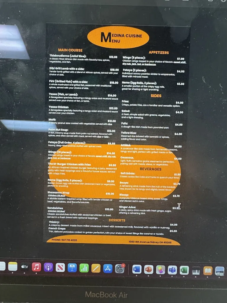 Menu_Medina cuisine_Sidney, OH_image_old_1