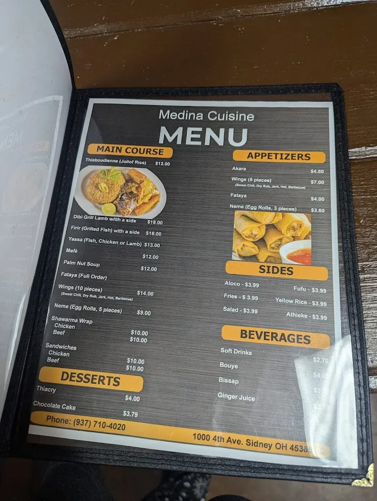 Menu_Medina cuisine_Sidney, OH_image_old_2