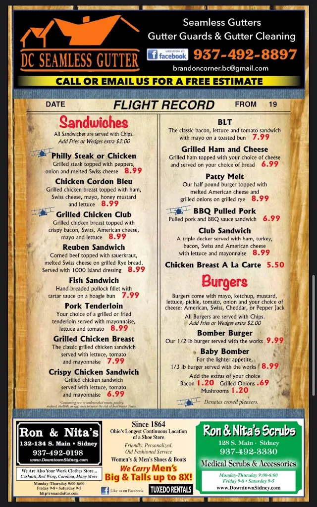 Menu_Wingers_Sidney, OH_image_old_1