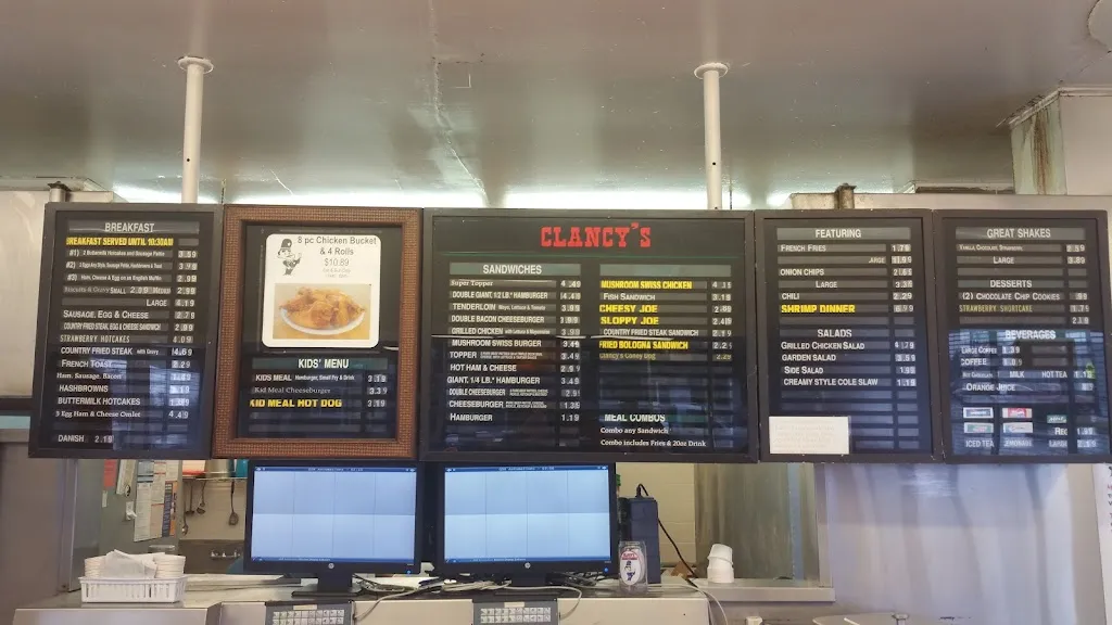Menu_Clancy's Hamburgers_Sidney, OH_image_old_1