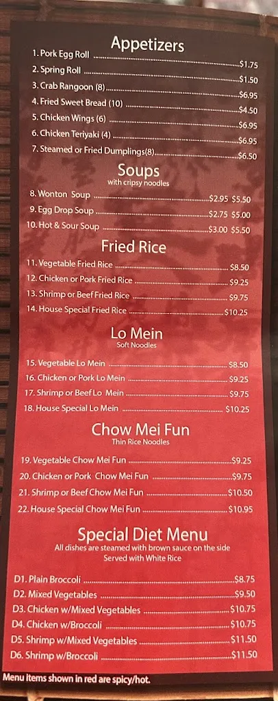 Menu_Hong Kong Buffet & Grill_Sidney, OH_image_old_2