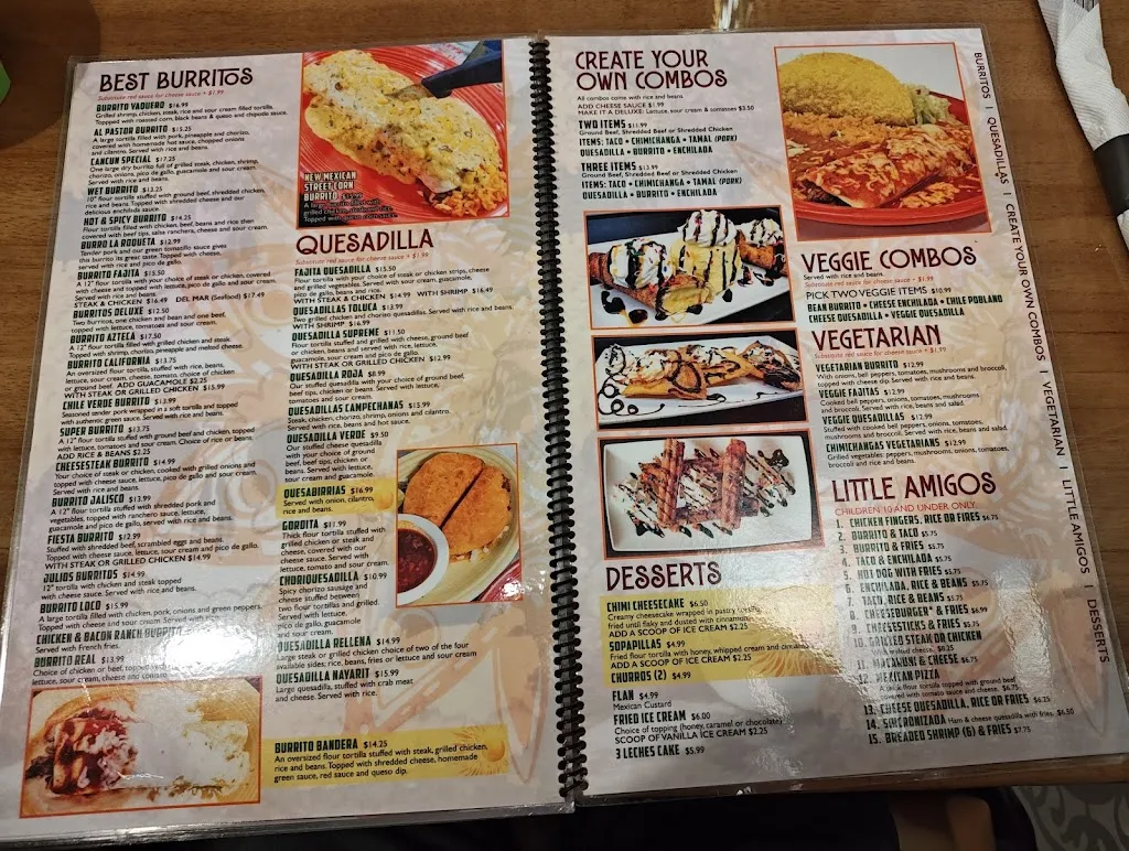 Menu_Sol Azteca_Sidney, OH_image_old_2