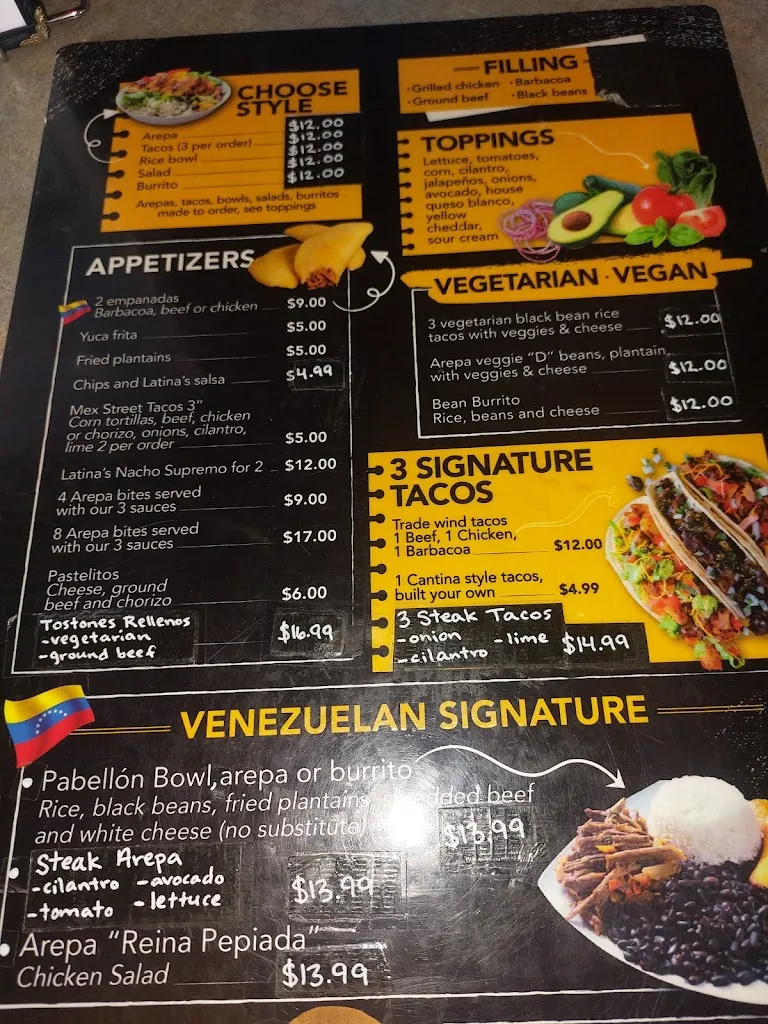 Menu_Latin Arepas_Springboro, OH_image_old_1