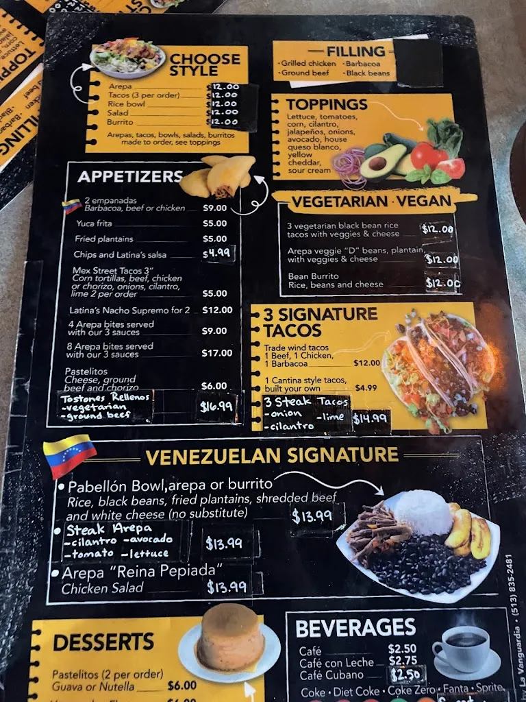 Menu_Latin Arepas_Springboro, OH_image_old_2