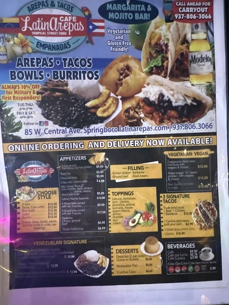 Menu_Latin Arepas_Springboro, OH_image_old_3