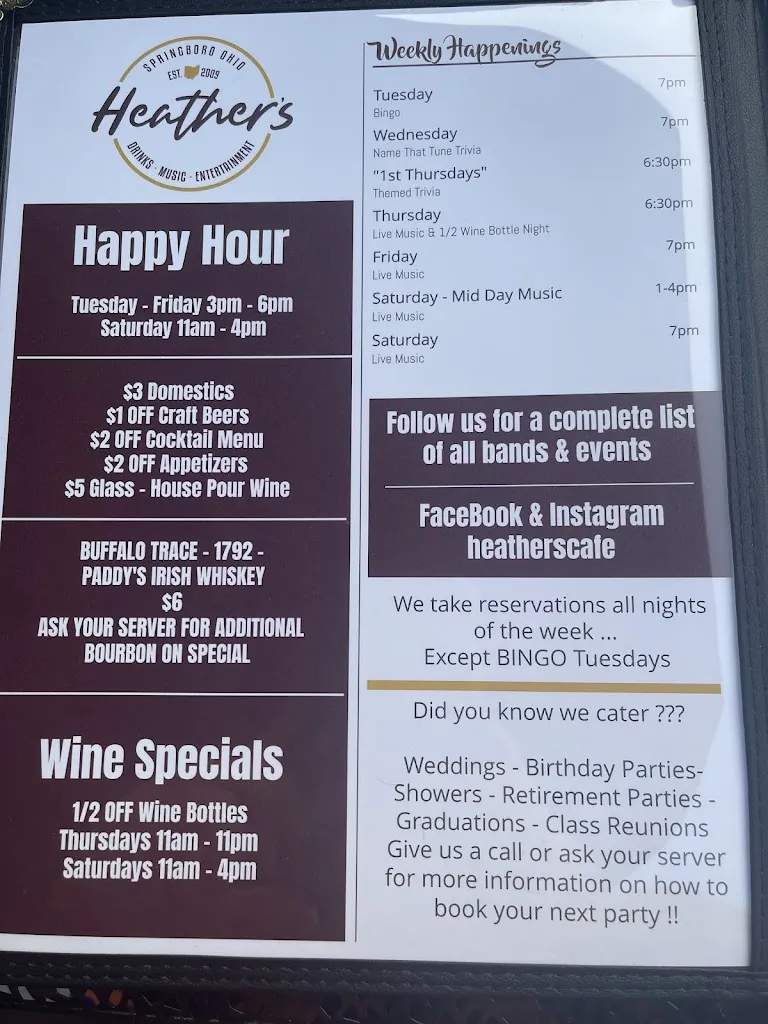 Menu_Heather's Cafe_Springboro, OH_image_old_2