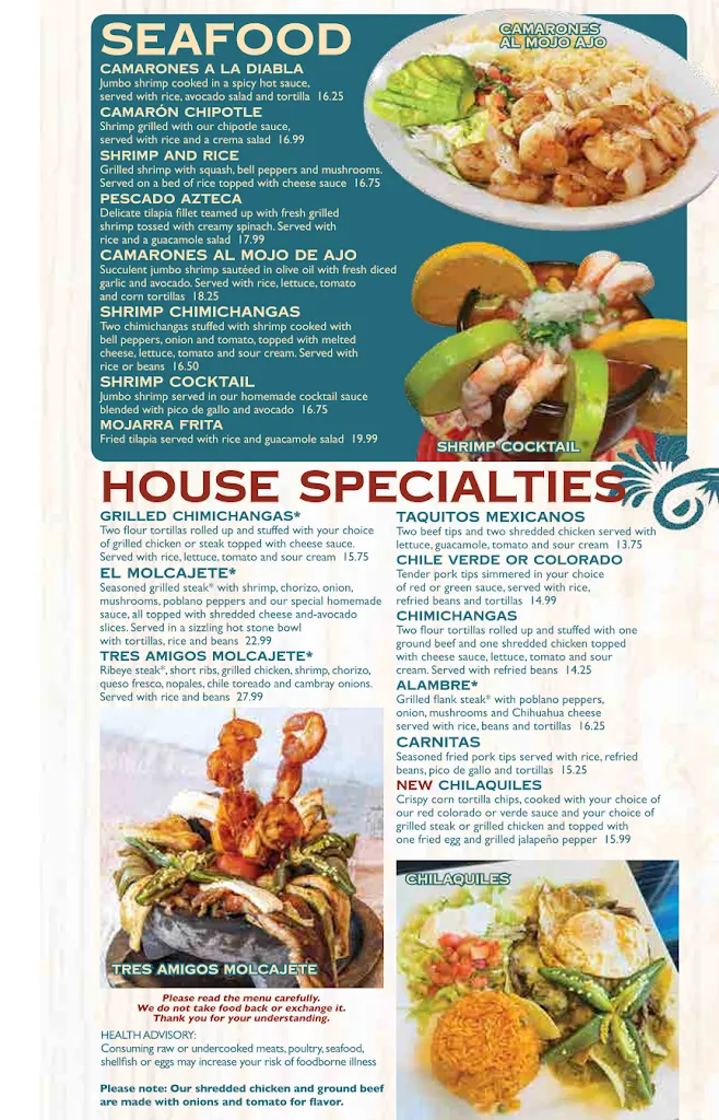 Menu_Tres Amigos Bourbon & tequila_Springboro, OH_image_old_3