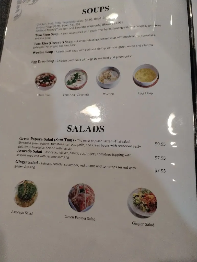 Menu_Thai Silver Spoon_Springboro, OH_image_old_2
