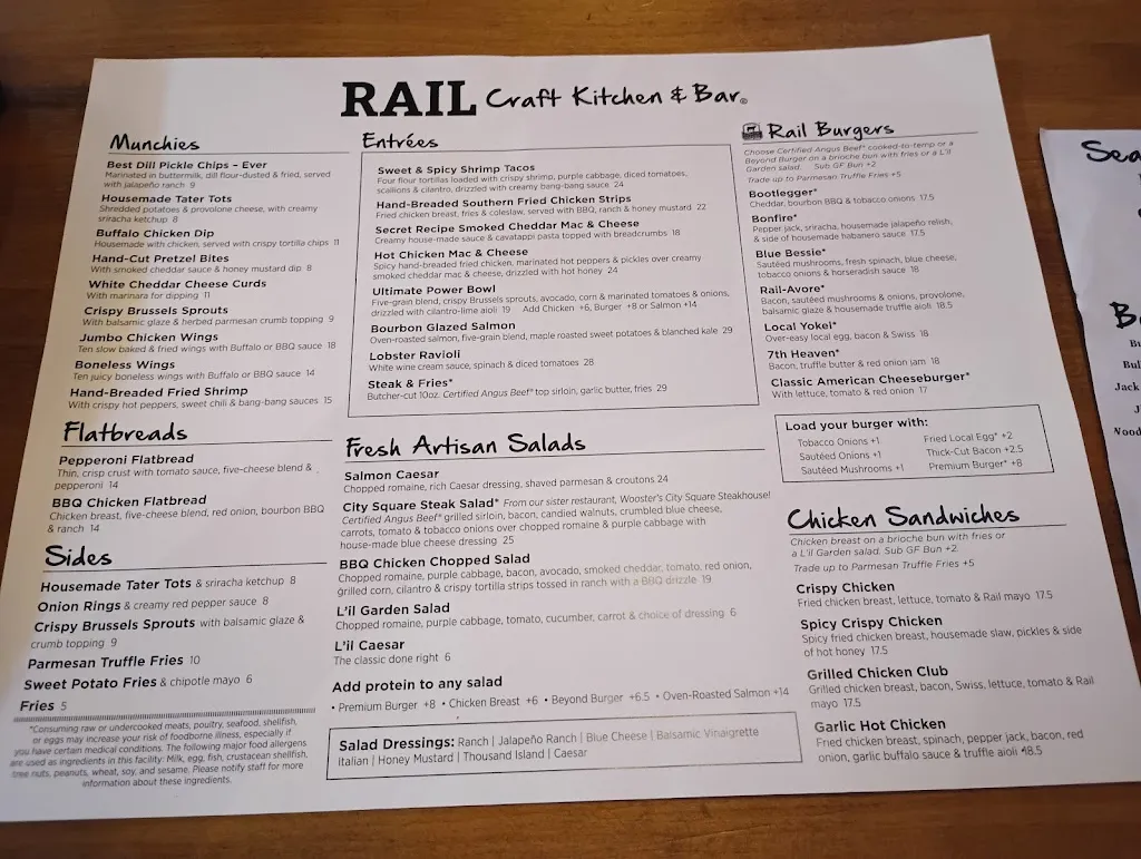 Menu_Rail Craft Kitchen & Bar - Strongsville_Strongsville, OH_image_old_1