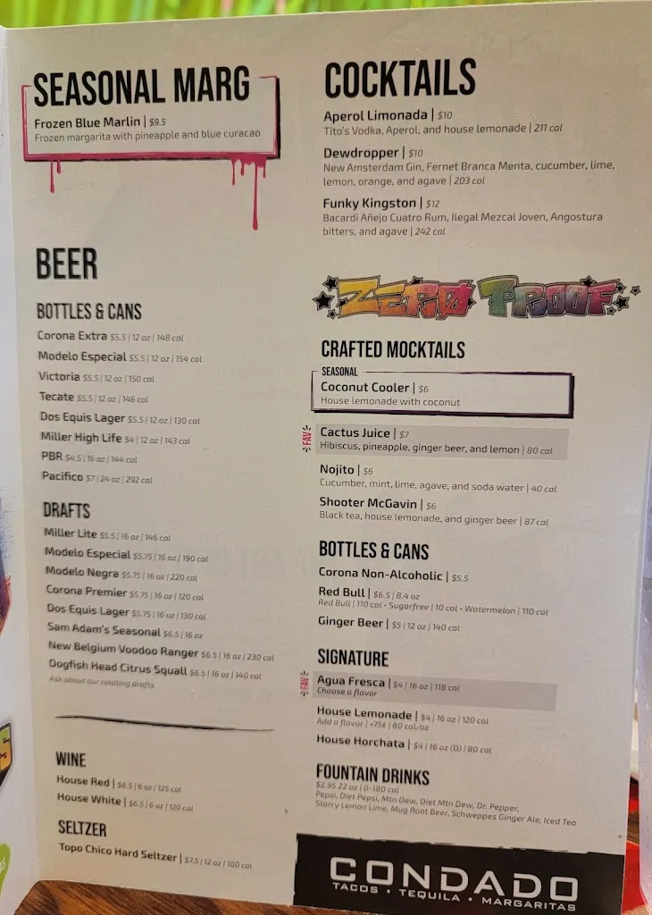 Menu_Condado Tacos_Strongsville, OH_image_old_1
