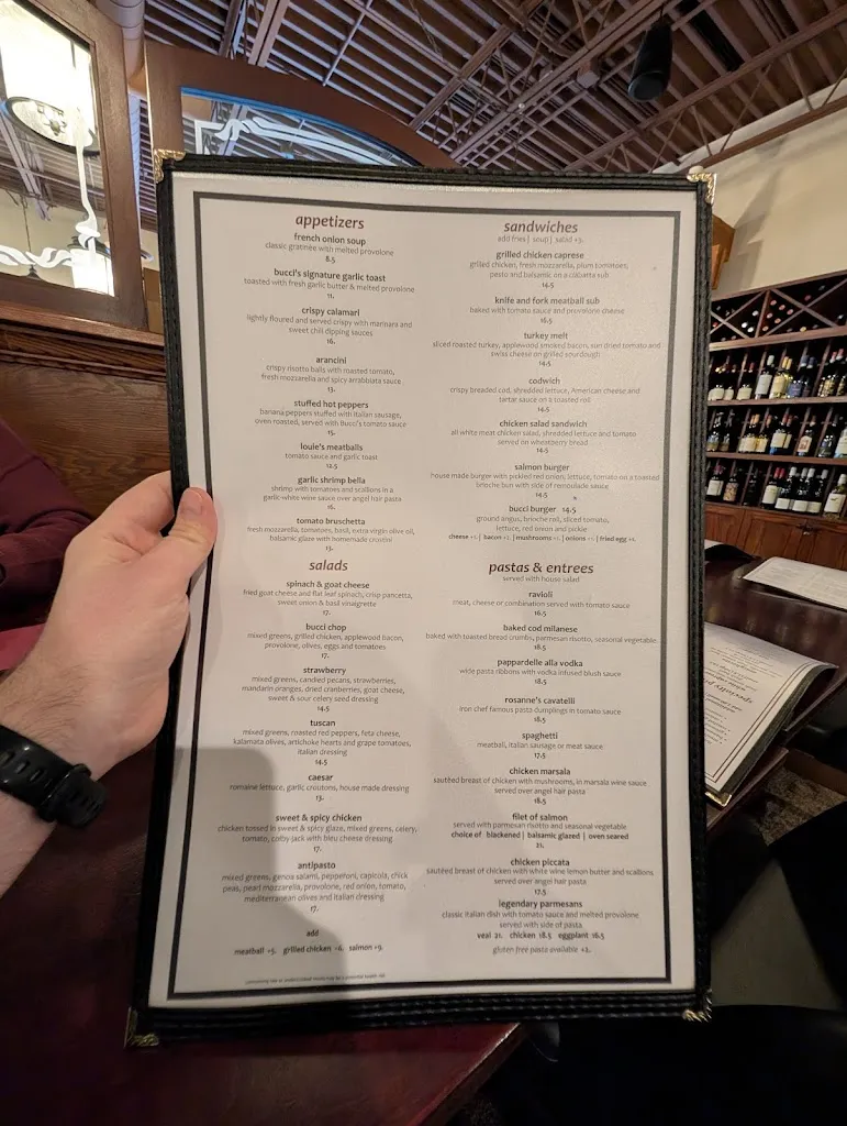 Menu_Bucci's J Bella_Strongsville, OH_image_old_1