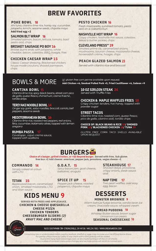 Menu_Brew Garden_Strongsville, OH_image_old_2