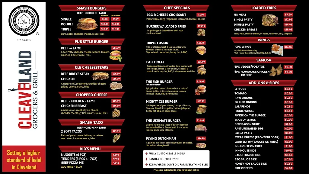 Menu_CleaveLand Grill - Strongsville_Strongsville, OH_image_old_1
