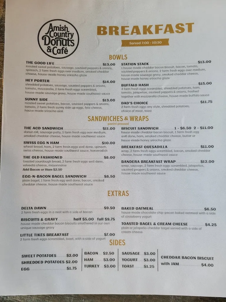 Menu_Amish Country Donuts & Cafe_Sugarcreek, OH_image_old_2