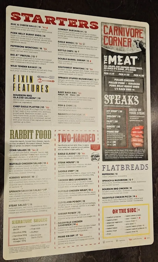 Menu_Wild Eagle Steak & Saloon Broadview_Broadview Heights, OH_image_old_3