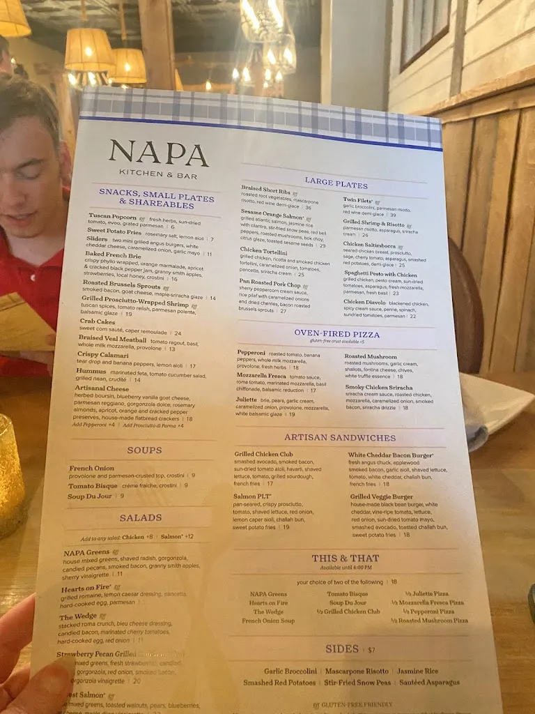Menu_NAPA Kitchen + Bar Westerville_Westerville, OH_image_old_2