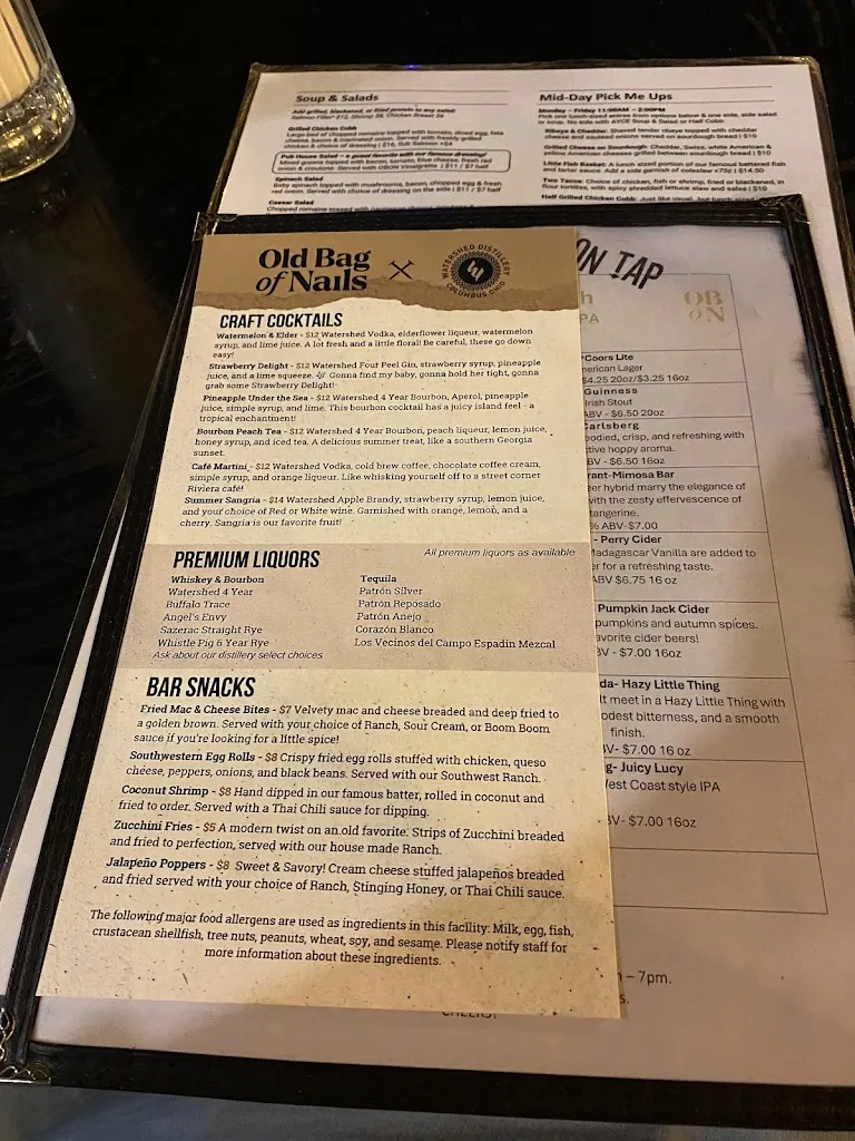 Menu_The Old Bag of Nails Pub - Westerville_Westerville, OH_image_old_3