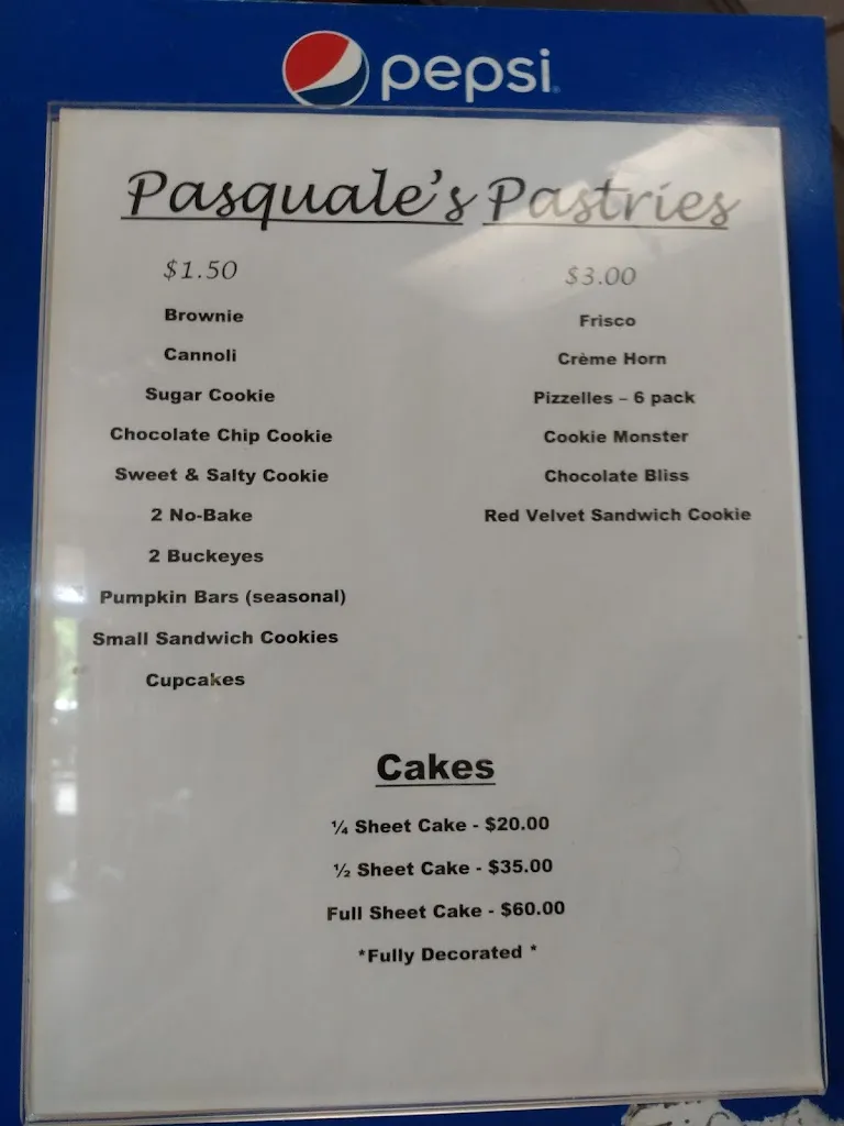 Menu_Pasquale's Pizza & Pasta House_Westerville, OH_image_old_1