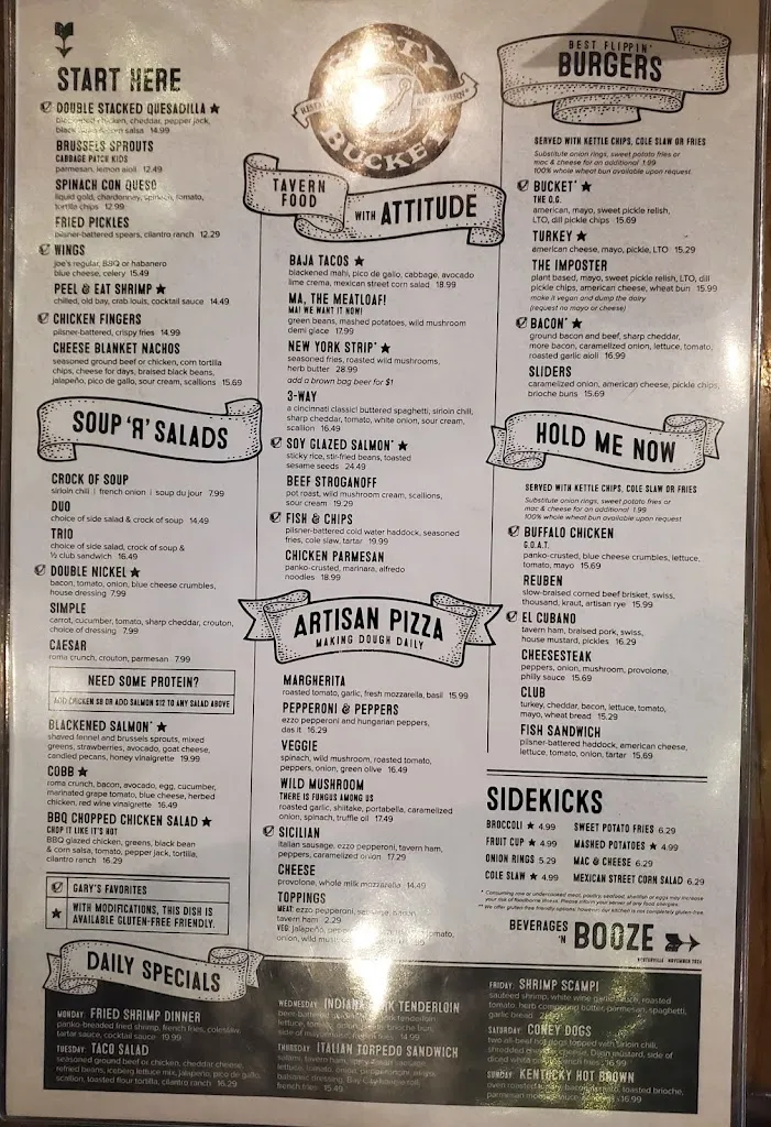 Menu_Rusty Bucket Restaurant and Tavern_Westerville, OH_image_old_1