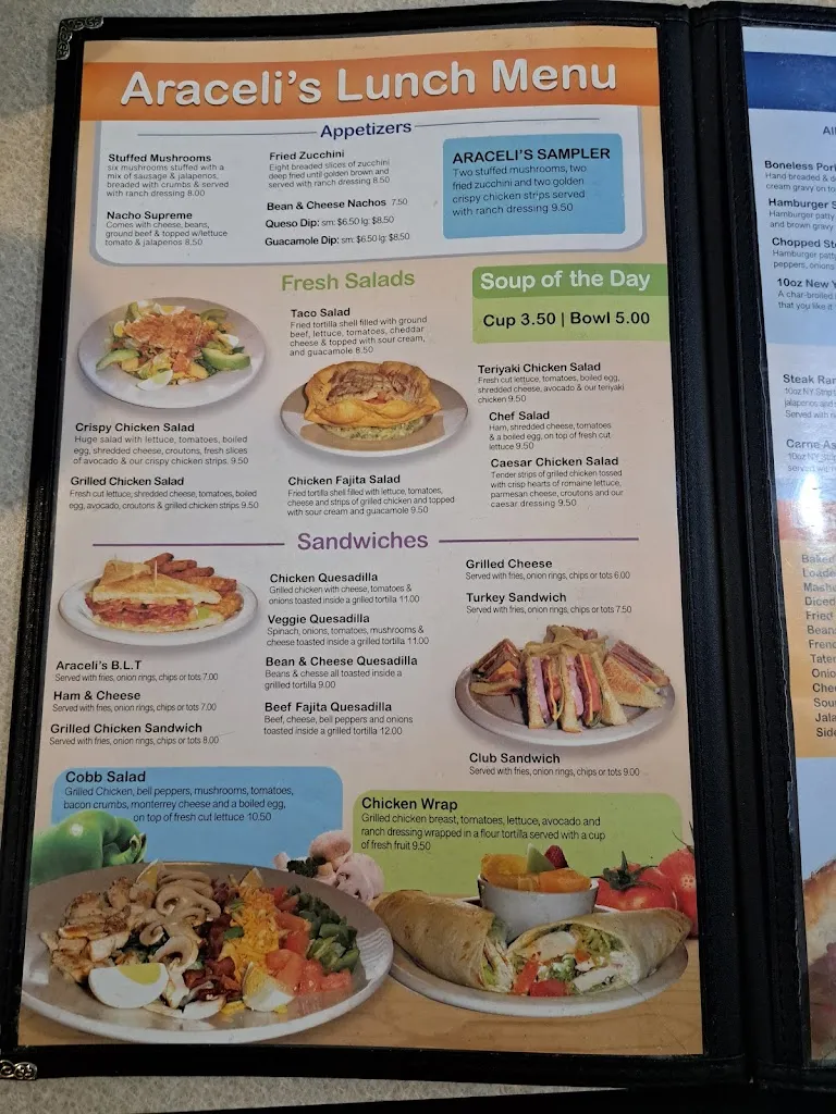 Menu_Araceli's Restaurant_Altus, OK_image_old_3