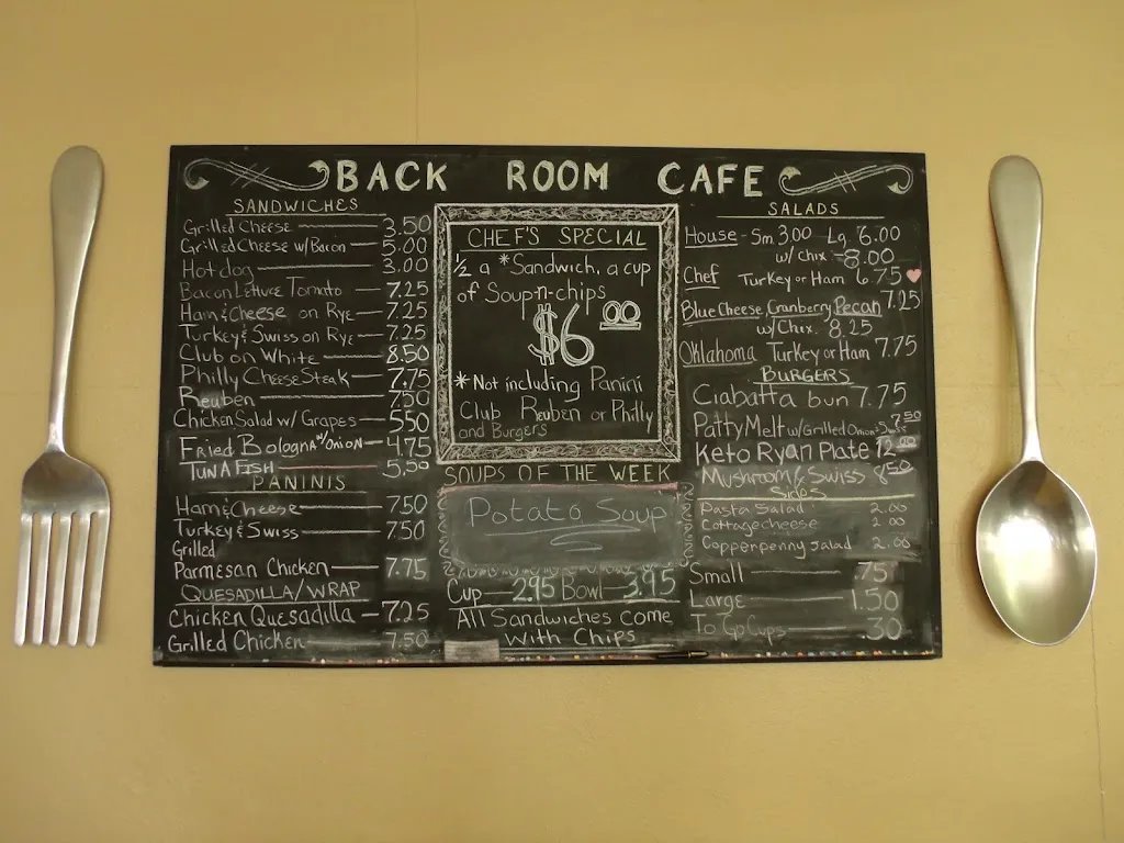 Menu_Backroom Cafe_Cushing, OK_image_old_2