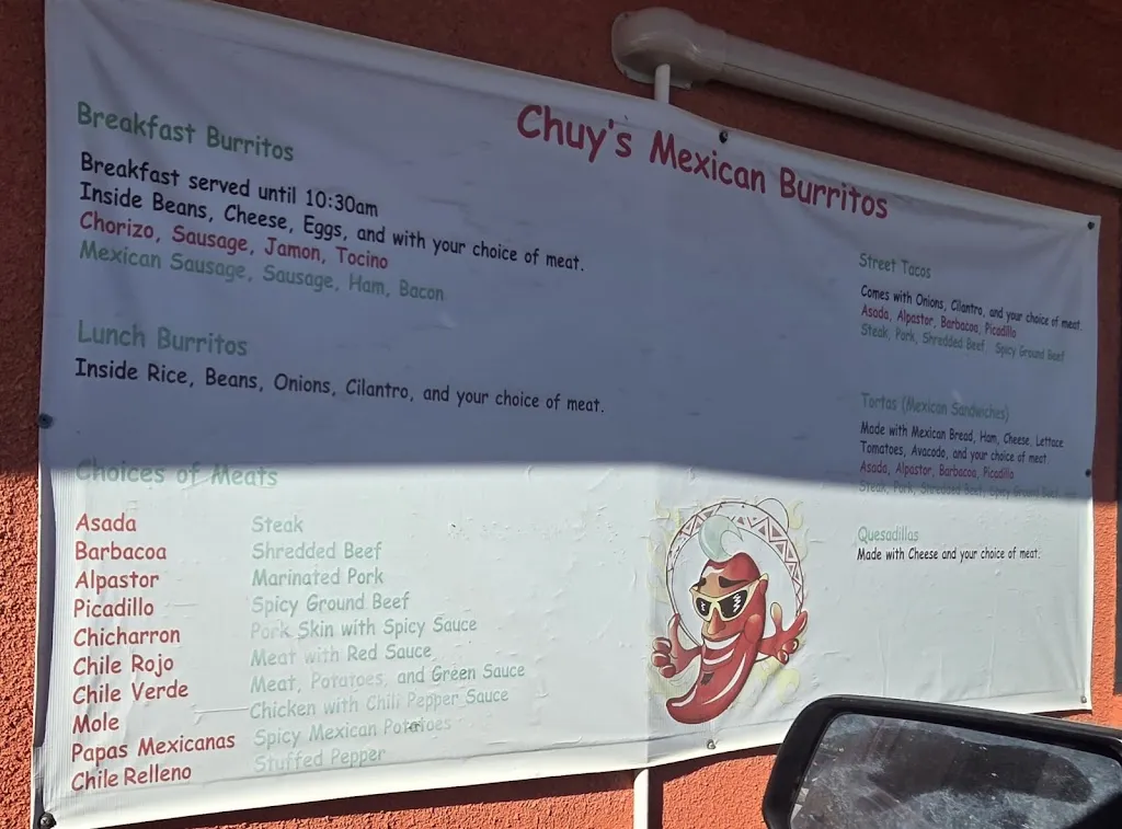 Menu_Chuy's Mexican Burritos_Cushing, OK_image_old_1