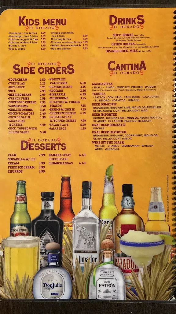 Menu_El Dorado - Mexican Restaurant_Manchester, KY_image_old_1