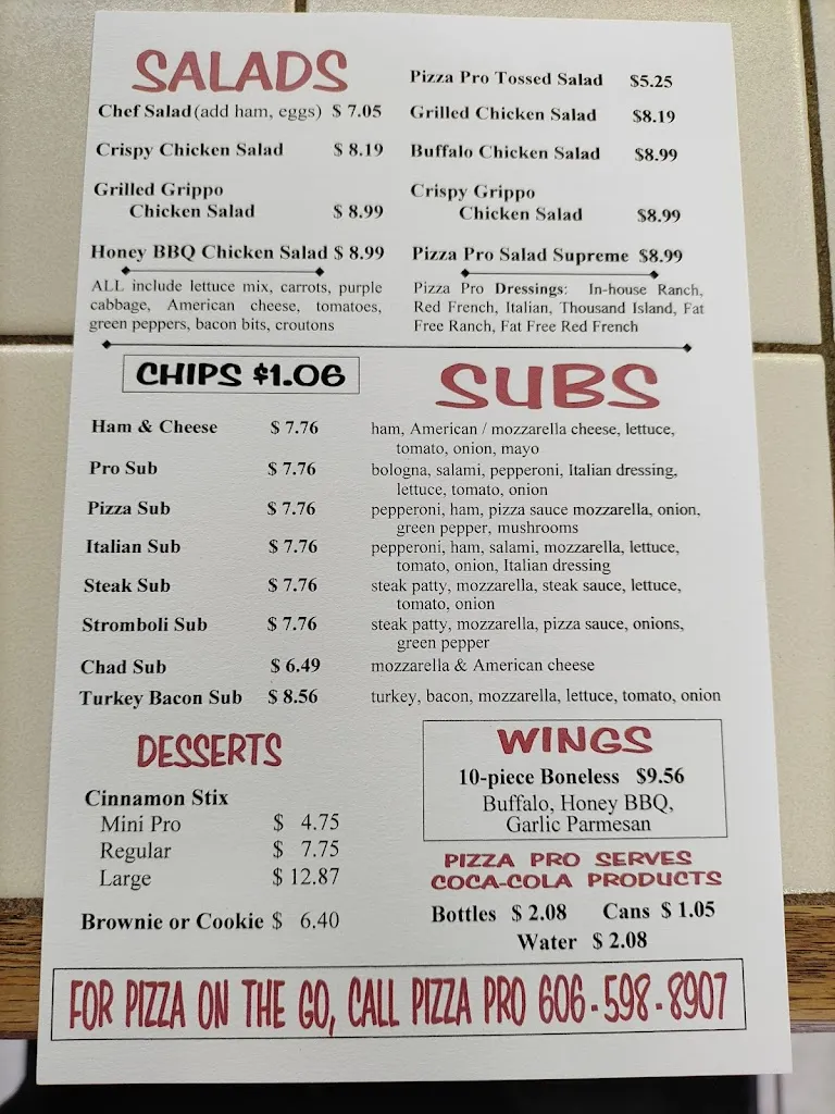 Menu_Pizza Pro_Manchester, KY_image_old_1