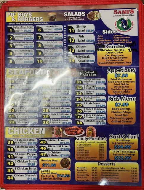 Menu_Sami's Southern Kitchen & More_Sapulpa, OK_image_old_2