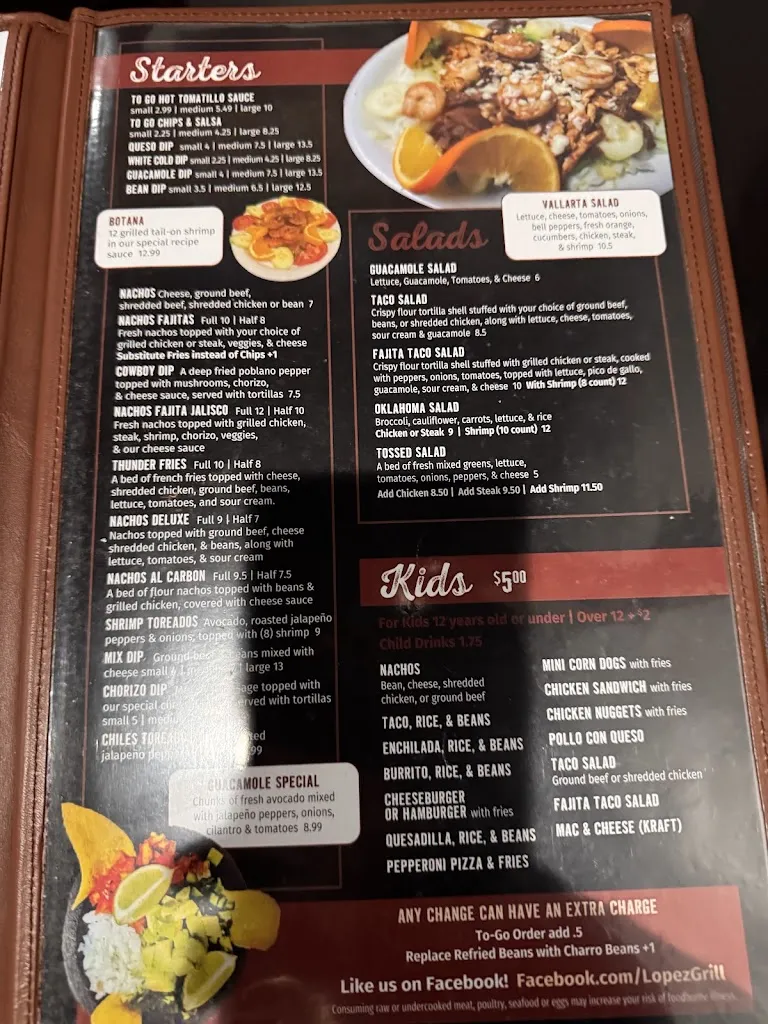 Menu_Lopez Grill Mexican Restaurant_Sapulpa, OK_image_old_1