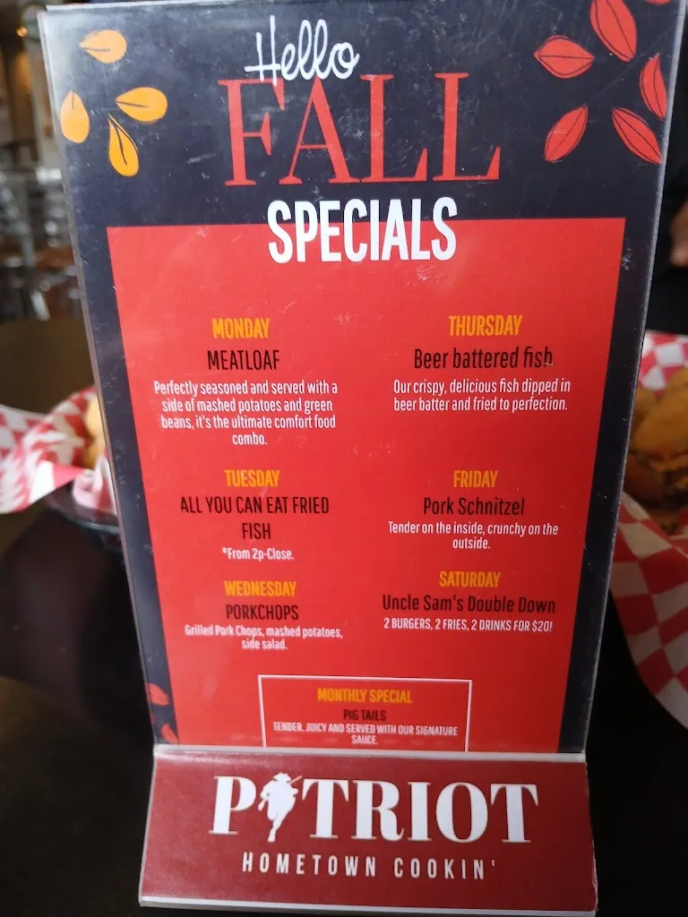 Menu_Patriot Cafe_Sapulpa, OK_image_old_2
