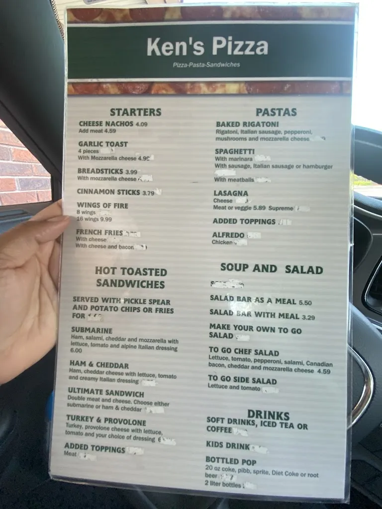 Menu_Ken's Pizza_Sapulpa, OK_image_old_2