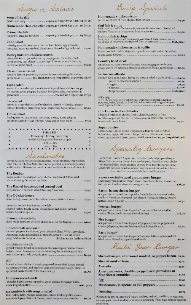 Menu_Ranee's on Main_Oregon City, OR_image_old_2