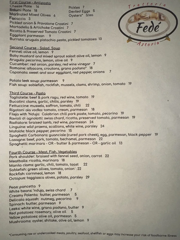 Menu_Fede (no reservations)_Astoria, OR_image_old_1