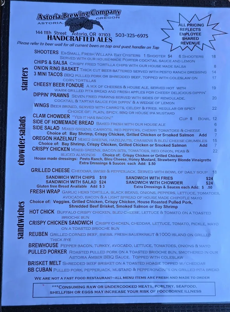 Menu_Astoria Brewing Company_Astoria, OR_image_old_2