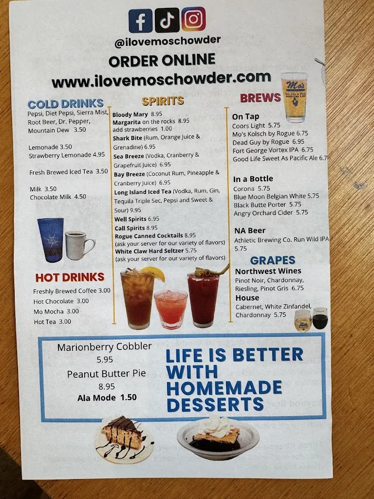 Menu_Mo's Seafood & Chowder - Astoria_Astoria, OR_image_old_1