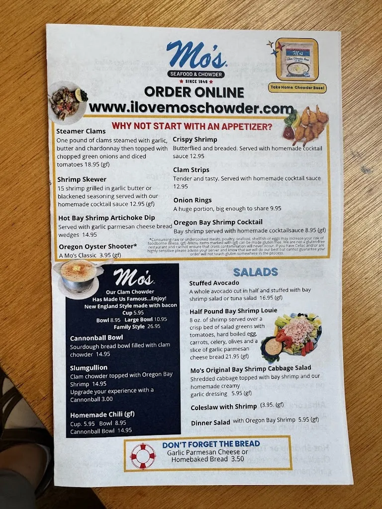 Menu_Mo's Seafood & Chowder - Astoria_Astoria, OR_image_old_2