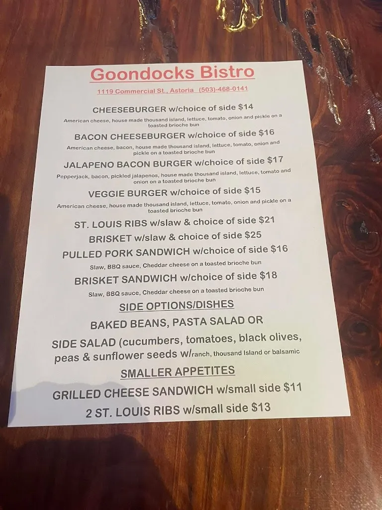 Menu_Boondocks bistro_Astoria, OR_image_old_1