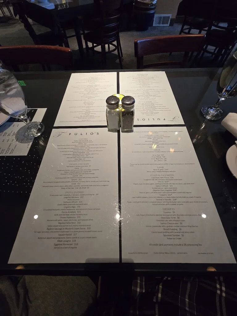 Menu_Fulio's Restaurant_Astoria, OR_image_old_2