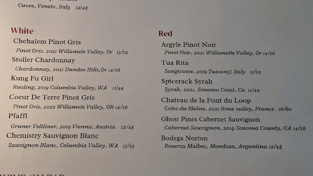 Menu_Carruthers Restaurant_Astoria, OR_image_old_3