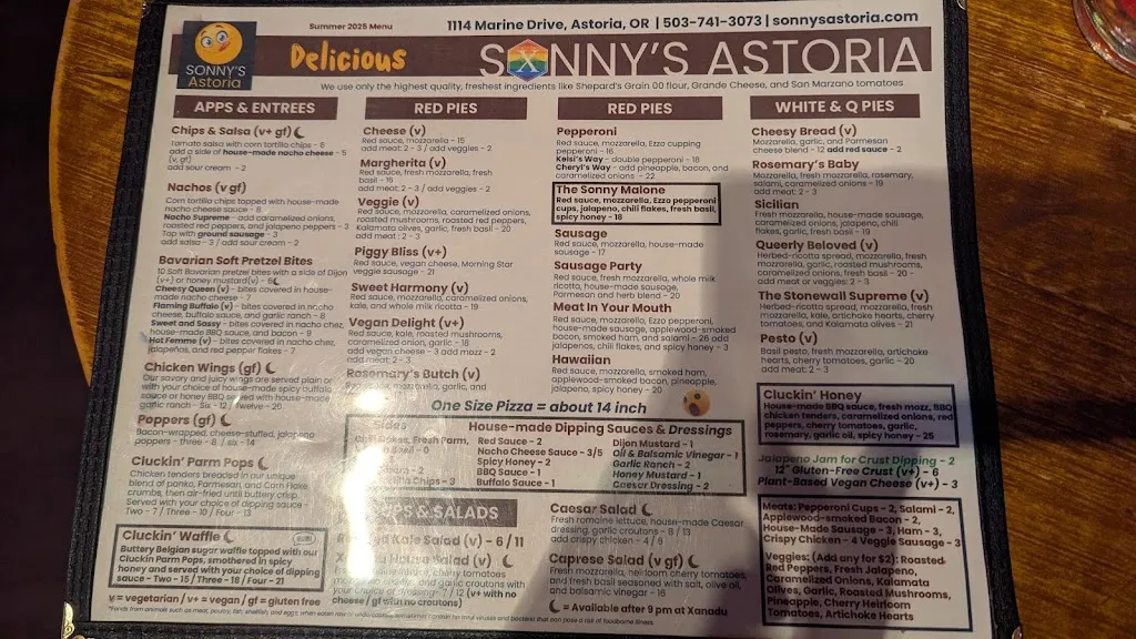 Menu_Xanadu Astoria_Astoria, OR_image_old_1