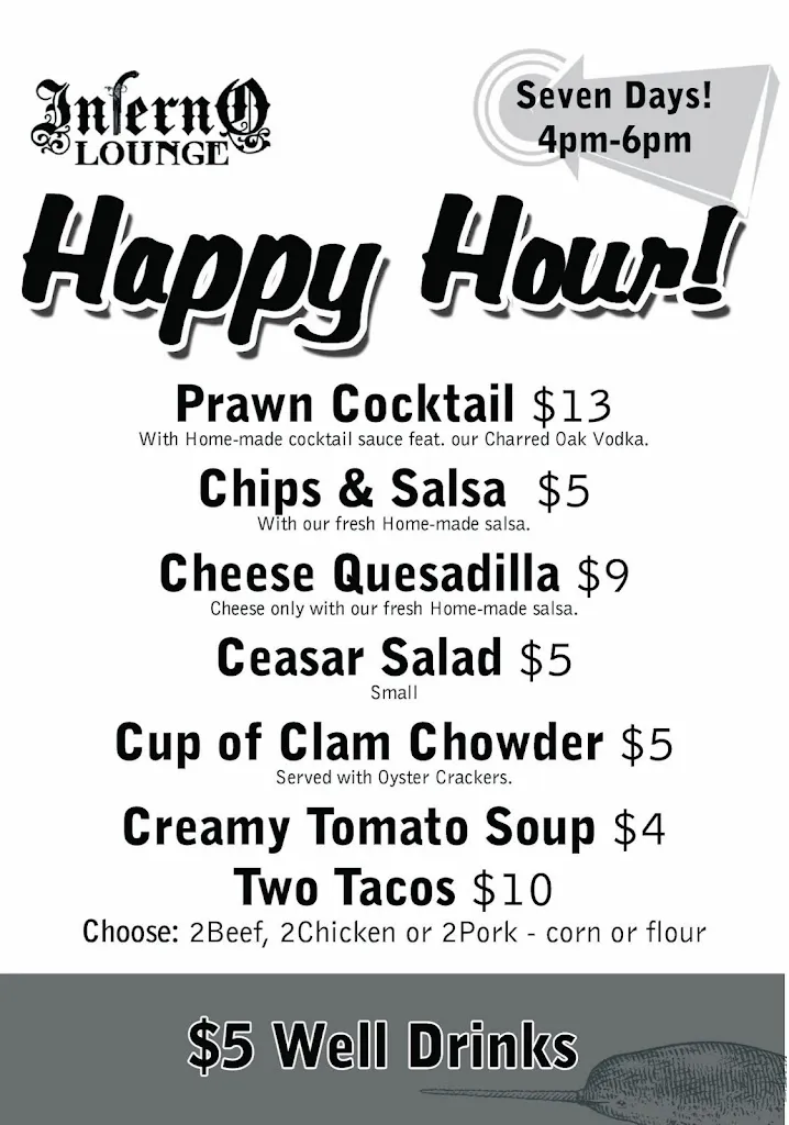 Menu_Inferno Lounge_Astoria, OR_image_old_3