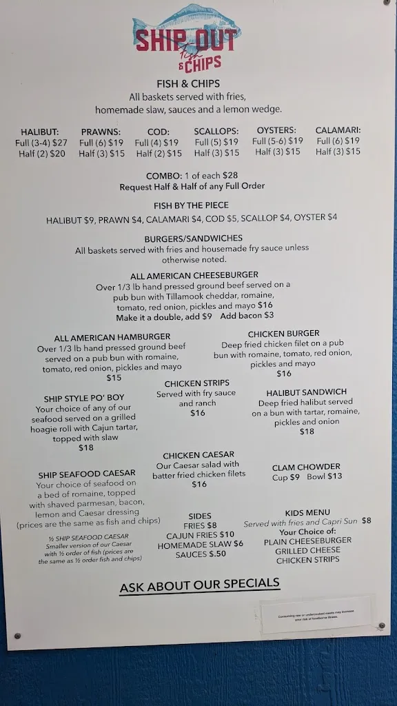 Menu_Ship Out Fish & Chips_Astoria, OR_image_old_3