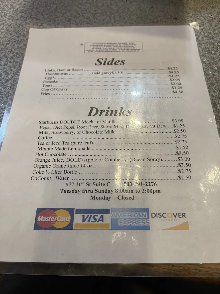 Menu_Riverwalk Restaurant_Astoria, OR_image_old_3