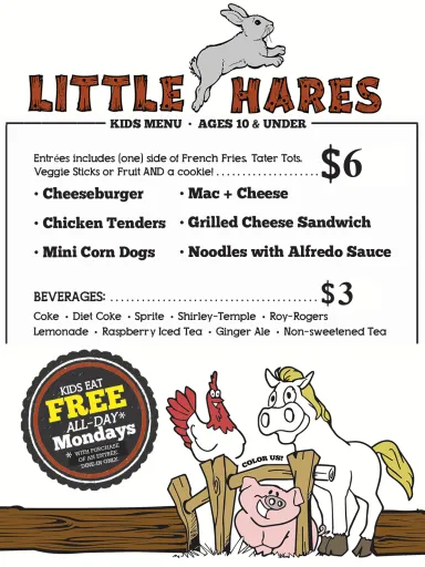 Menu_The Wild Hare Saloon Canby_Canby, OR_image_old_2