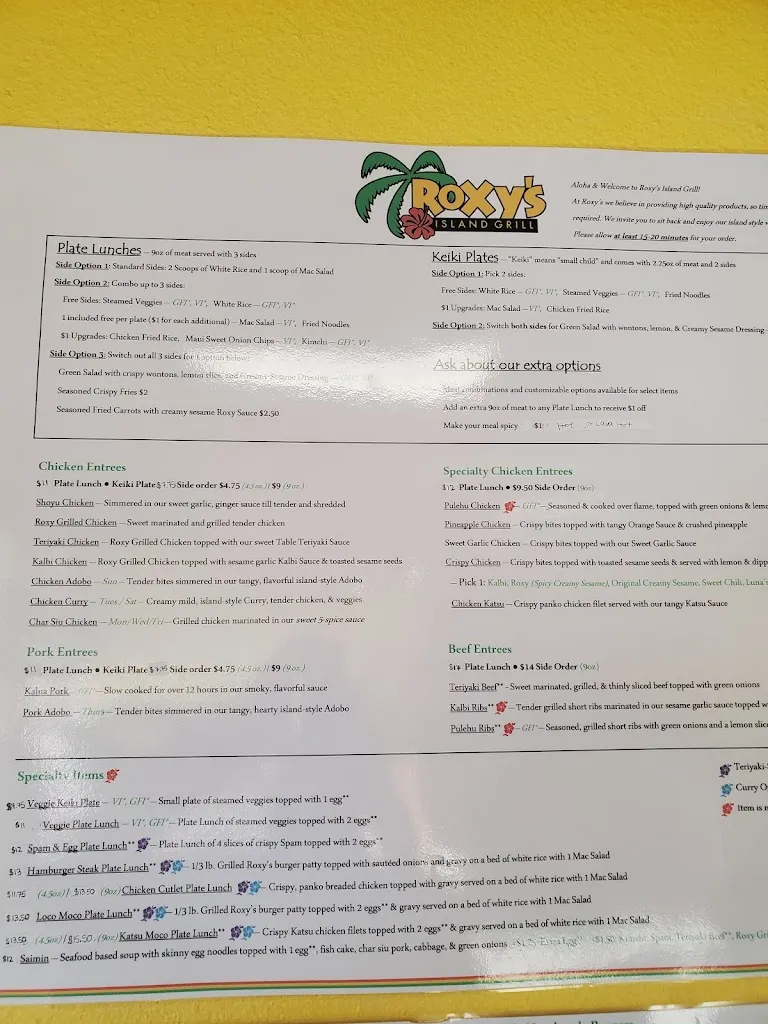 Roxy's Island Grill_Canby, OR_menu_immagine_1